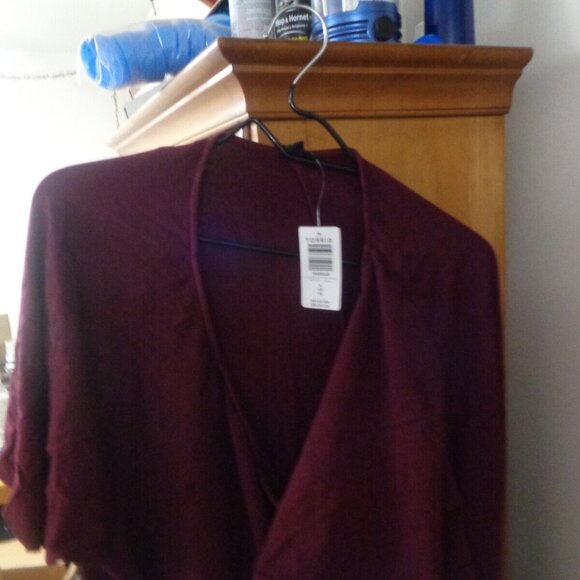 Torrid Women Dress Plus 4x Black Polyester Rayon Spandex Short Sleeve Waist Tie - Picture 3 of 4